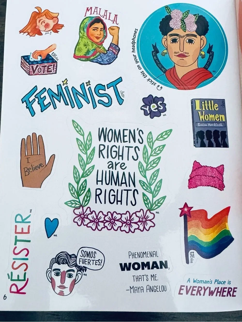 Feminist Female Girl Power Stickers